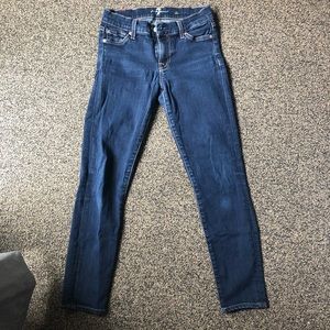 7 For All Mankind Skinny Jeans, Size 24